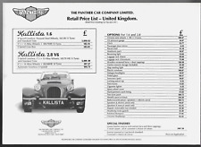 Panther kallista prices for sale  UK