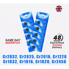 Baterias Eunicell CR2032 CR2016 CR2025 CR2450 CR1632 CR1220 CR1620 CR1616 *Reino Unido*, usado comprar usado  Enviando para Brazil
