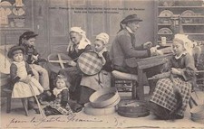 Old postcard weaving d'occasion  Expédié en Belgium