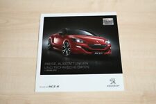 232072) Peugeot RCZ R - Preisliste & Extras- Prospekt 10/2013 comprar usado  Enviando para Brazil