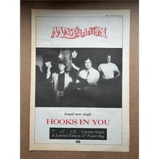 Marillion hooks poster for sale  CHESTERFIELD