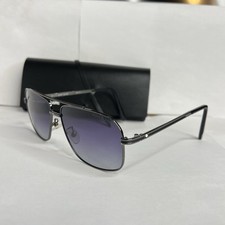 Óculos de sol masculino Mont Blanc MB0278S 002 preto/azul 56 mm grande, usado comprar usado  Enviando para Brazil
