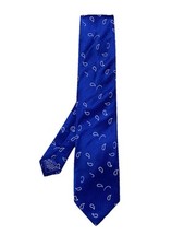 ITALO FERRETTI silvi marina. Gravata masculina luxuosa de seda azul. M na Itália. Ex Con, usado comprar usado  Enviando para Brazil