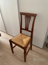 Set sedie impagliate usato  Milano