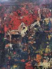  Pintura acrílica sobre tela por artista proeminente S H RAZA comprar usado  Enviando para Brazil