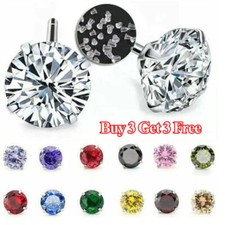 PENDIENTES DE PLATA ESTERLINA 925 GENUINOS CIRCONITAS CÚBICAS PLATA MACIZA PARA MUJER segunda mano  Embacar hacia Mexico