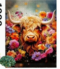 Hochlandrind blumen jigsaw gebraucht kaufen  Kronberg im Taunus