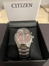 Usado, Relógio masculino Citizen Eco-Drive mostrador vermelho titânio CA7090-52X CRONÓGRAFO comprar usado  Enviando para Brazil