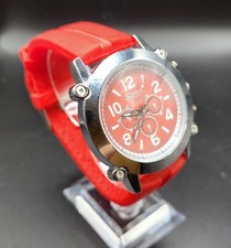 Relógio de quartzo feminino esporte tom vermelho/prata analógico 43 mm movimento WR Japão comprar usado  Enviando para Brazil