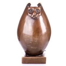Sculpture Chat moderne en bronze sur un socle en marbre d'après Fernando Botero comprar usado  Enviando para Brazil