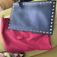 Valentino black leather for sale  LEEDS