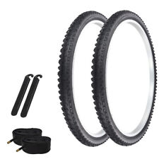 Pneu de bicicleta PRO+ 26" x 1,95" preto (2) pneus e tubos P-1004 montanha com alavanca comprar usado  Enviando para Brazil
