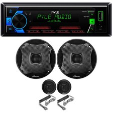 Receptor Pyle PLML50FB 1-DIN, 2x 6,5" 450W 2 vias preto componente marinho alto-falantes comprar usado  Enviando para Brazil
