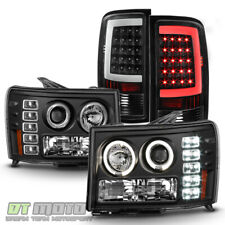 Faróis projetores 2007-2013 GMC Sierra 1500 2500HD + lanternas traseiras de LED tubo de néon comprar usado  Enviando para Brazil
