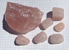 Rosenquarz konvolut rohstein gebraucht kaufen  Mering