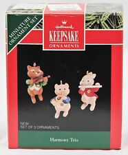 Ornamento de Natal 1992 Hallmark - Miniaturas - Harmony Trio - Coelho, Raposa e Porco comprar usado  Enviando para Brazil