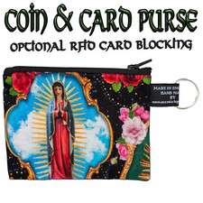 Vírgen María Guadalupe Moneda y Tarjeta Bolso Opcionales Rfid Protector Calcetín comprar usado  Enviando para Brazil