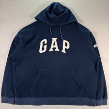 Usado, Moletom com capuz vintage Gap masculino grande azul clássico logotipo bordado de lã anos 90 comprar usado  Enviando para Brazil