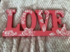 Pink wooden love for sale  ROCHESTER