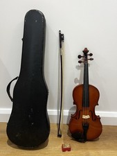 Violino papagaio madeira, instrumento musical vintage feito na China 1970’s estojo, arco, resina comprar usado  Enviando para Brazil