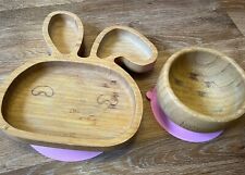 Bamboo bunny plate for sale  BASINGSTOKE