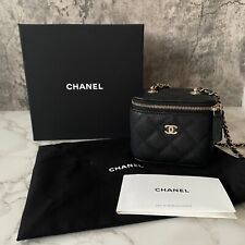 Novo na Caixa Autêntico CHANEL Mini Bolsa de Mão Bolsa Preta Caviar LGHW Bezerro comprar usado  Enviando para Brazil