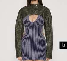 Lederjacke cropped jacket gebraucht kaufen  Vilsheim