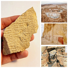 Fragmento de pedra talhada Masada • Herodes, o Grande • Mar Morto • Israel • Terra Santa comprar usado  Enviando para Brazil
