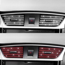 Tiras decorativas de ar condicionado para carro diamante formato U adesivo clipe de grade, usado comprar usado  Enviando para Brazil