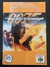 Manual de instruções N64 007 The World Is Not Enough (Nintendo 64, 1998, SEM JOGO) comprar usado  Enviando para Brazil