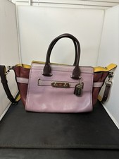 Bolsa de ombro Coach 1941 Swagger 27 em couro colorblock jasmim alça comprar usado  Enviando para Brazil