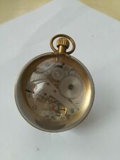 Relógio de bolso 1,95x2,36 polegadas/funciona CHINÊS vintage vidro latão relógio de bola comprar usado  Enviando para Brazil
