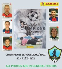 Usado, Panini UEFA Champions League 2000-2001 Sticker Pick Elegir pegatinas 1-152 (1/2) comprar usado  Enviando para Brazil