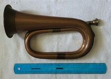 Antique brass bugle d'occasion  Expédié en Belgium