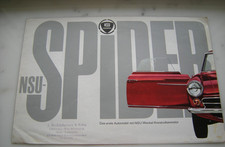 Prospekt nsu spider gebraucht kaufen  Deutschland