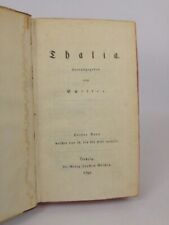 Thalia. Herausgegeben von Schiller. Dritter Band welcher das IX. bis XII. Heft e comprar usado  Enviando para Brazil