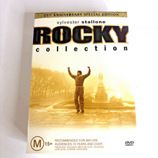 Rocky 25º Aniversário Conjunto Caixa (DVD) - Filmes 1-5 - Estado Muito Bom - Stallone comprar usado  Enviando para Brazil