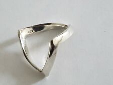 Anel Wishbone duplo prata esterlina 925 todos os tamanhos comprar usado  Enviando para Brazil