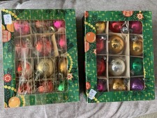 Vintage christmas baubles for sale  MIDDLESBROUGH