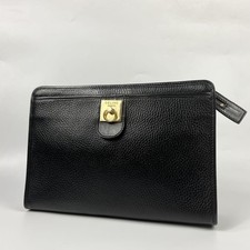 Bolsa de mão luxuosa Celine Gancini couro preto elegante design clássico MBc1374 comprar usado  Enviando para Brazil