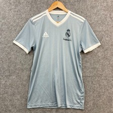 Usado, Camisa de futebol Adidas Real Madrid masculina XS cinza manga curta gola V 51424 comprar usado  Enviando para Brazil