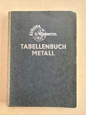Tabellenbuch metall europa gebraucht kaufen  Raubling