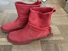 Rote lederstiefelette café gebraucht kaufen  Brackenheim