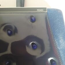 blu pelle borsa borchie usato  Orsago