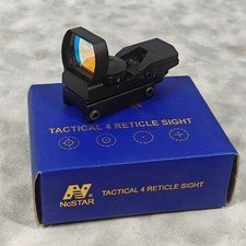 Mira de ponto vermelho NcSTAR tática 4 retículos reflexo com montagem Weaver/Picatinny testada comprar usado Mira de ponto vermelho NcSTAR tática 4 retículos reflexo com montagem Weaver/Picatinny testada comprar usado  Enviando para Brazil