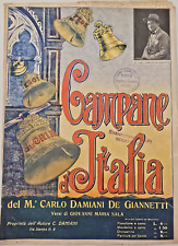 Spartito 1927 campane usato  Azzate