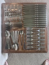 Conjunto de 62 peças WM ROGERS ONEIDA Ltd Brookwood serviço de talheres para 12 comprar usado  Enviando para Brazil