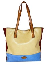 Bolsa tote de ombro Fossil The Emma color block couro alças duplas comprar usado  Enviando para Brazil