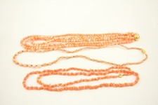 Coral necklaces multistrand for sale  LEEDS