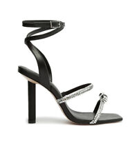 Novo Schutz Feminino Earla Strass Arcos Sandálias Pretas Sapatos Stiletto Tam 6 comprar usado  Enviando para Brazil